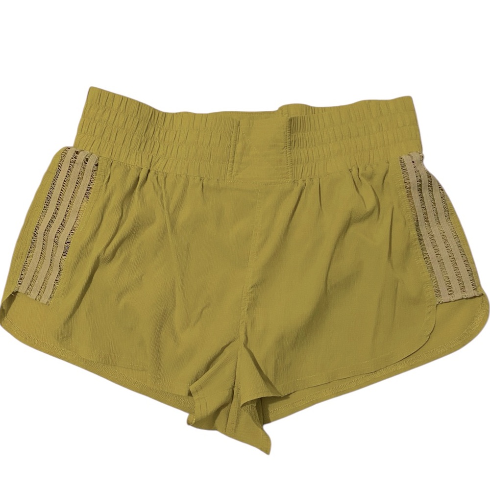 FP Movement Shorts W/Mesh Sides & Lining. Olive Green. Sz. L